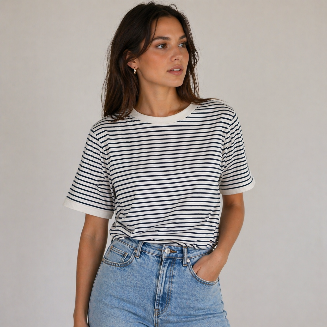 The Elara Stripe Tee