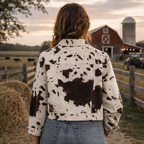 The Hadlee Cow-Print Jacket