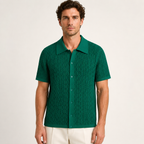The Riviera Knit Button Up
