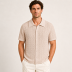 The Riviera Knit Button Up
