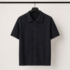 The Riviera Knit Button Up