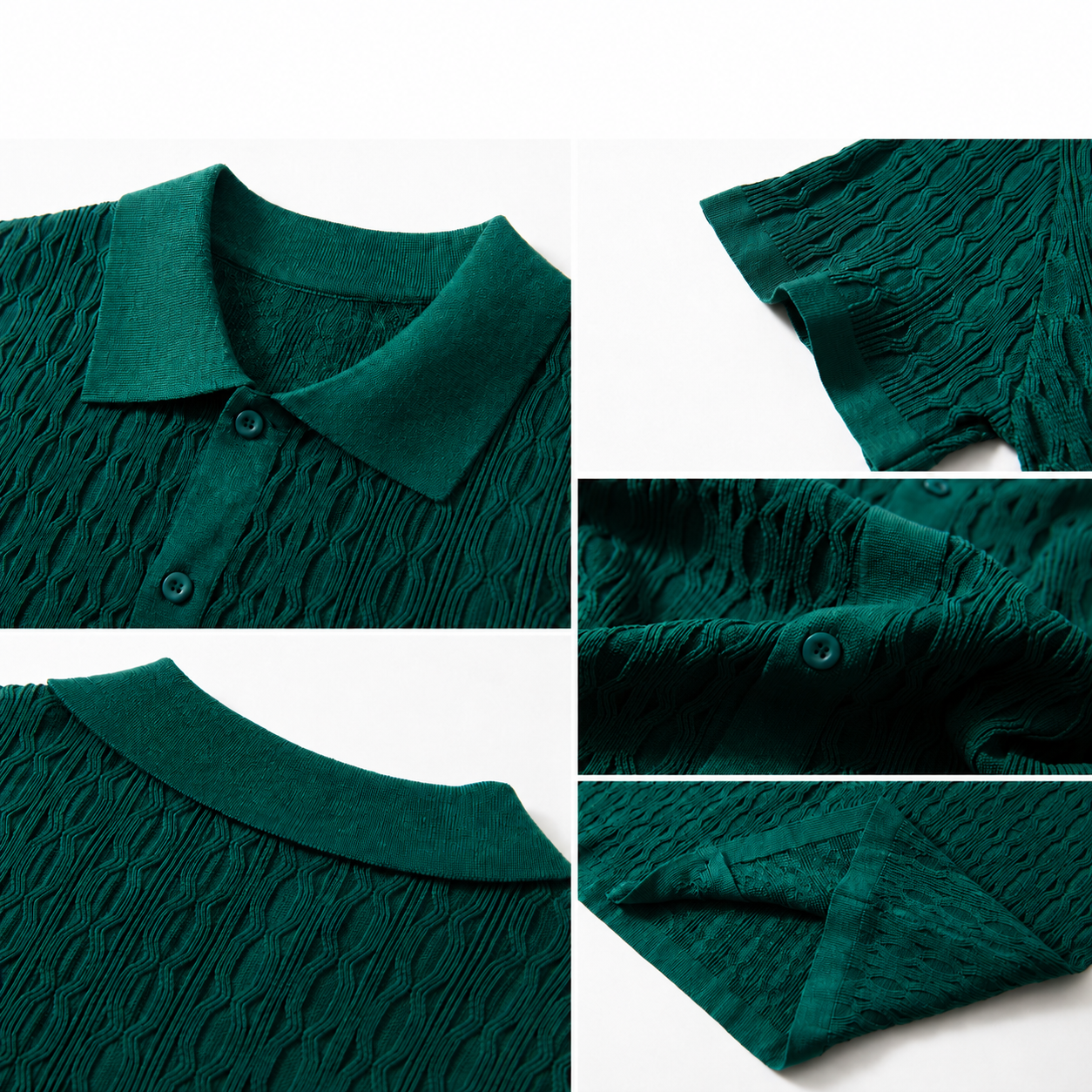 The Riviera Knit Button Up