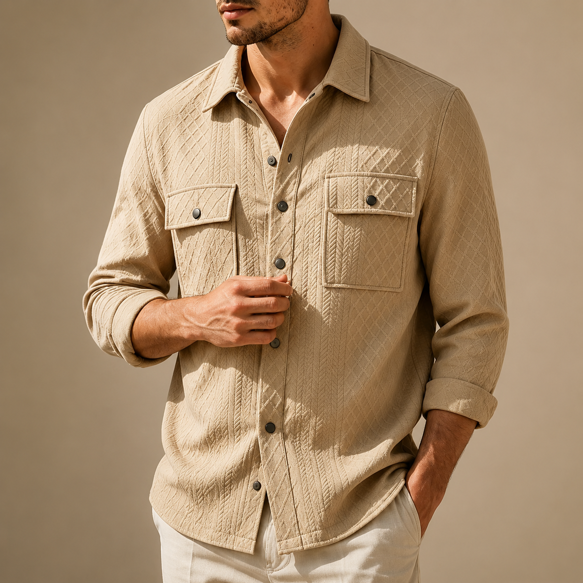 The Ashford Textured Overshirt