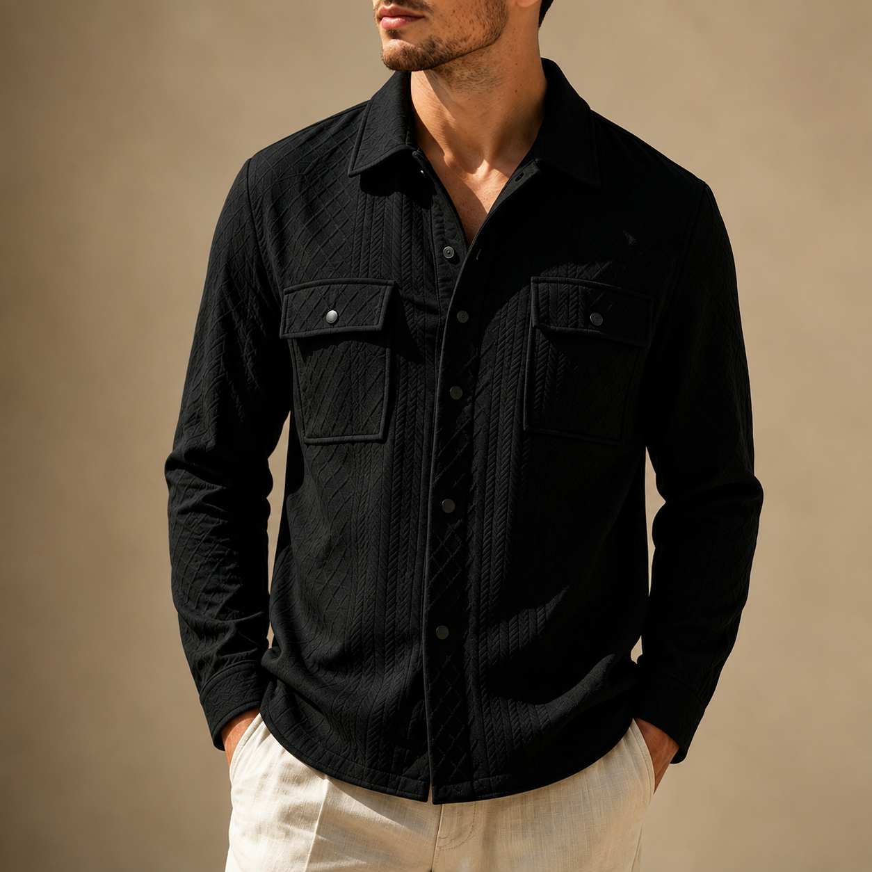 The Ashford Textured Overshirt