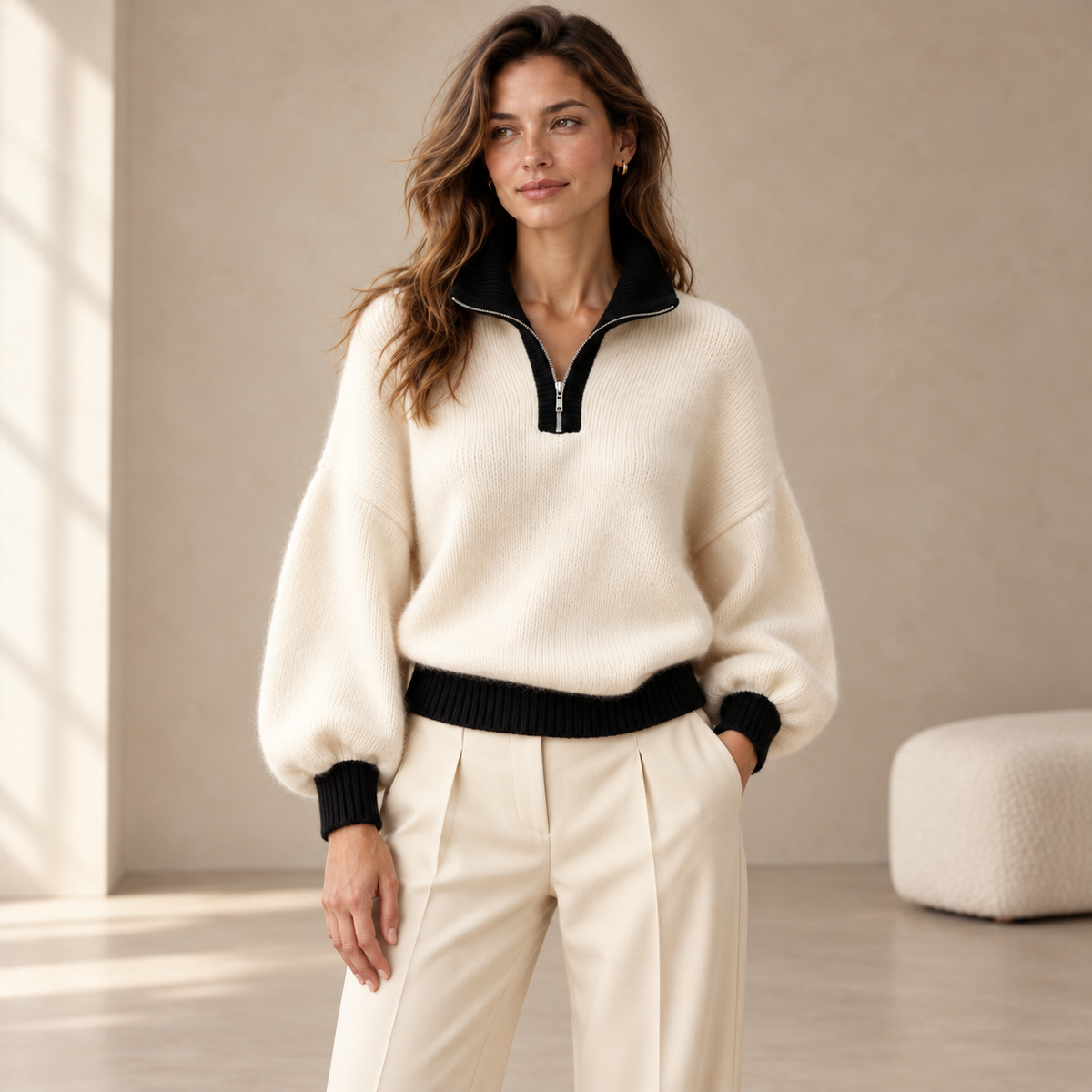 Magnolia Contrast Sweater