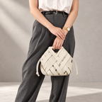 Rosette Woven Bag