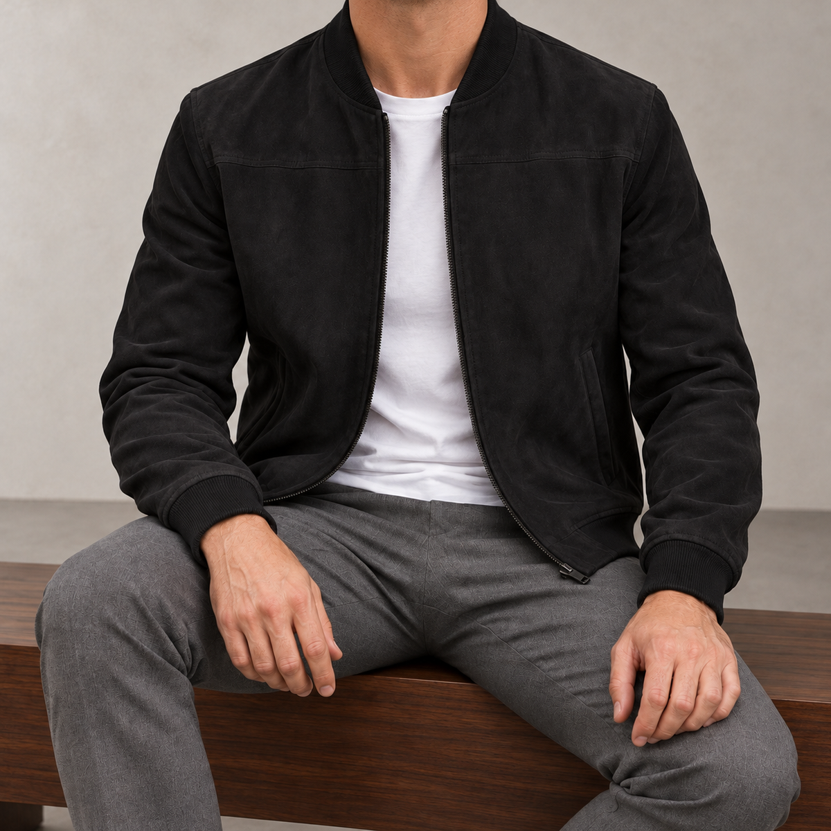 Redford Suede Bomber