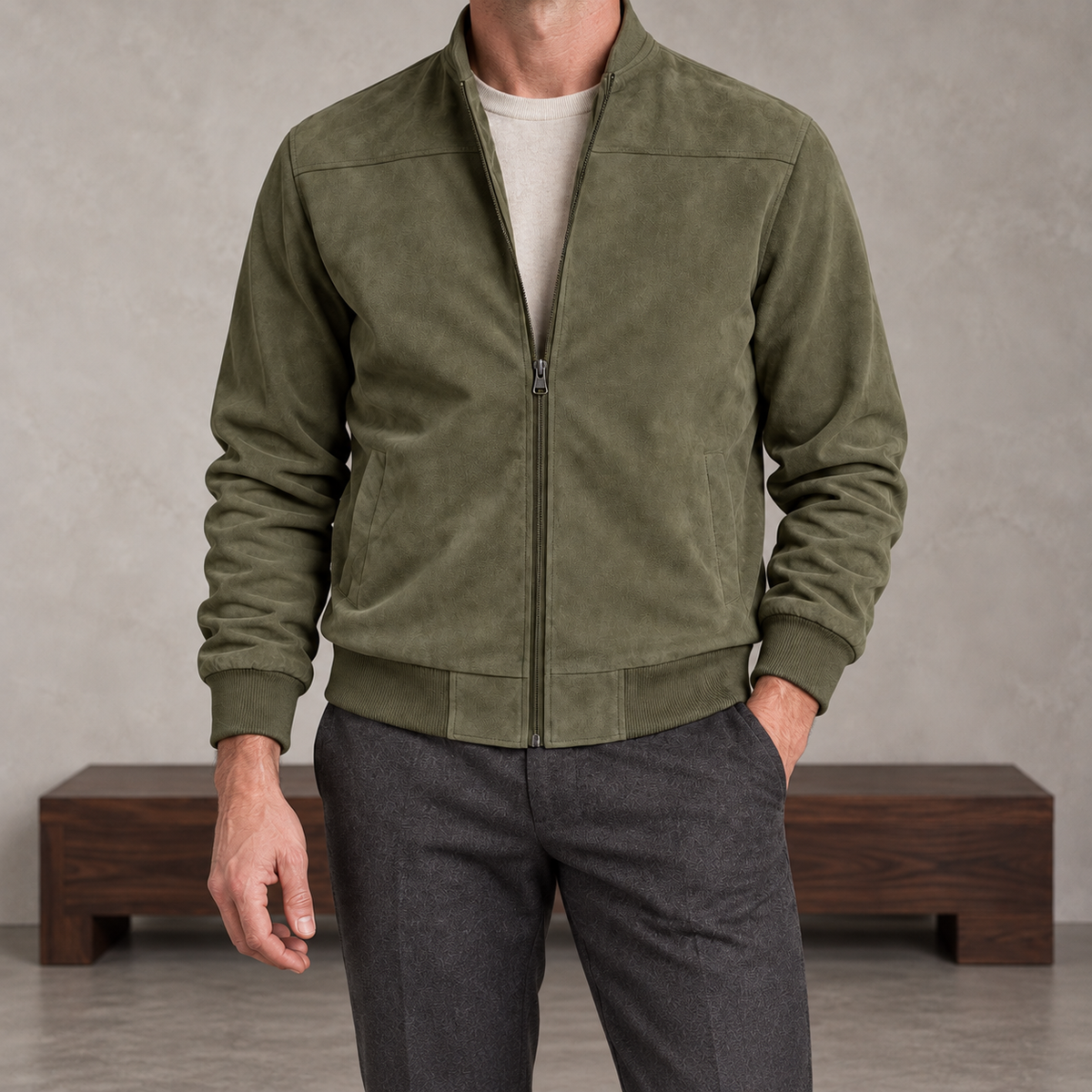 Redford Suede Bomber