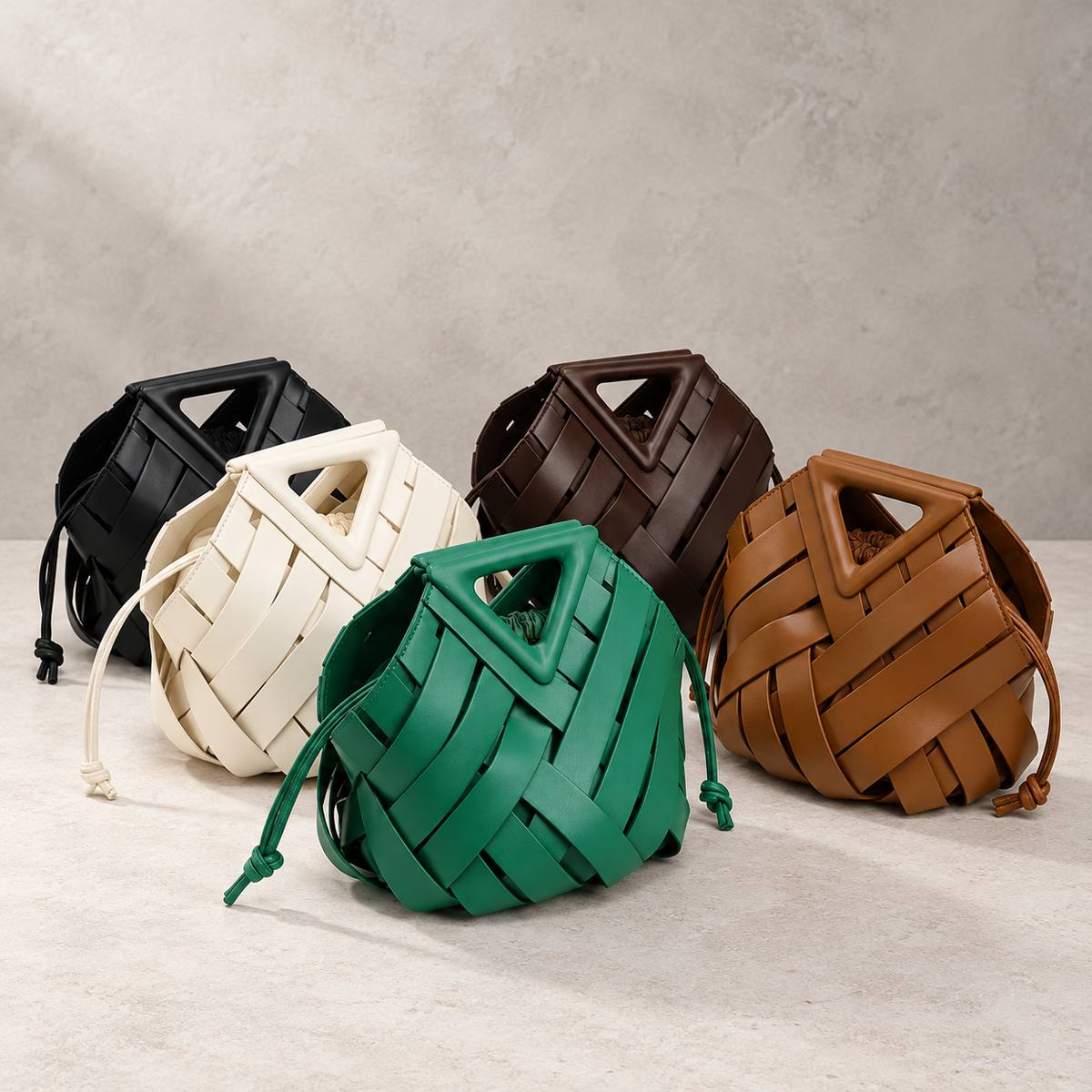 Rosette Woven Bag