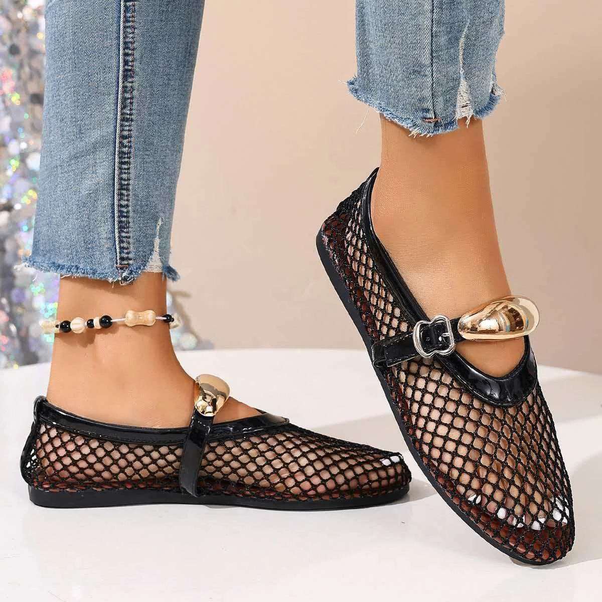The Sienna Woven Mary Jane