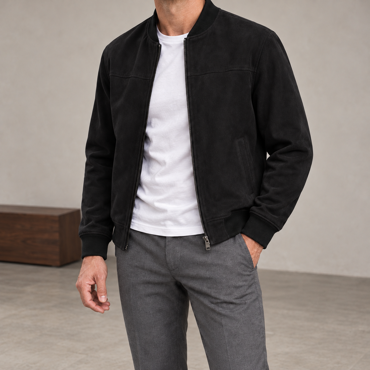 Redford Suede Bomber