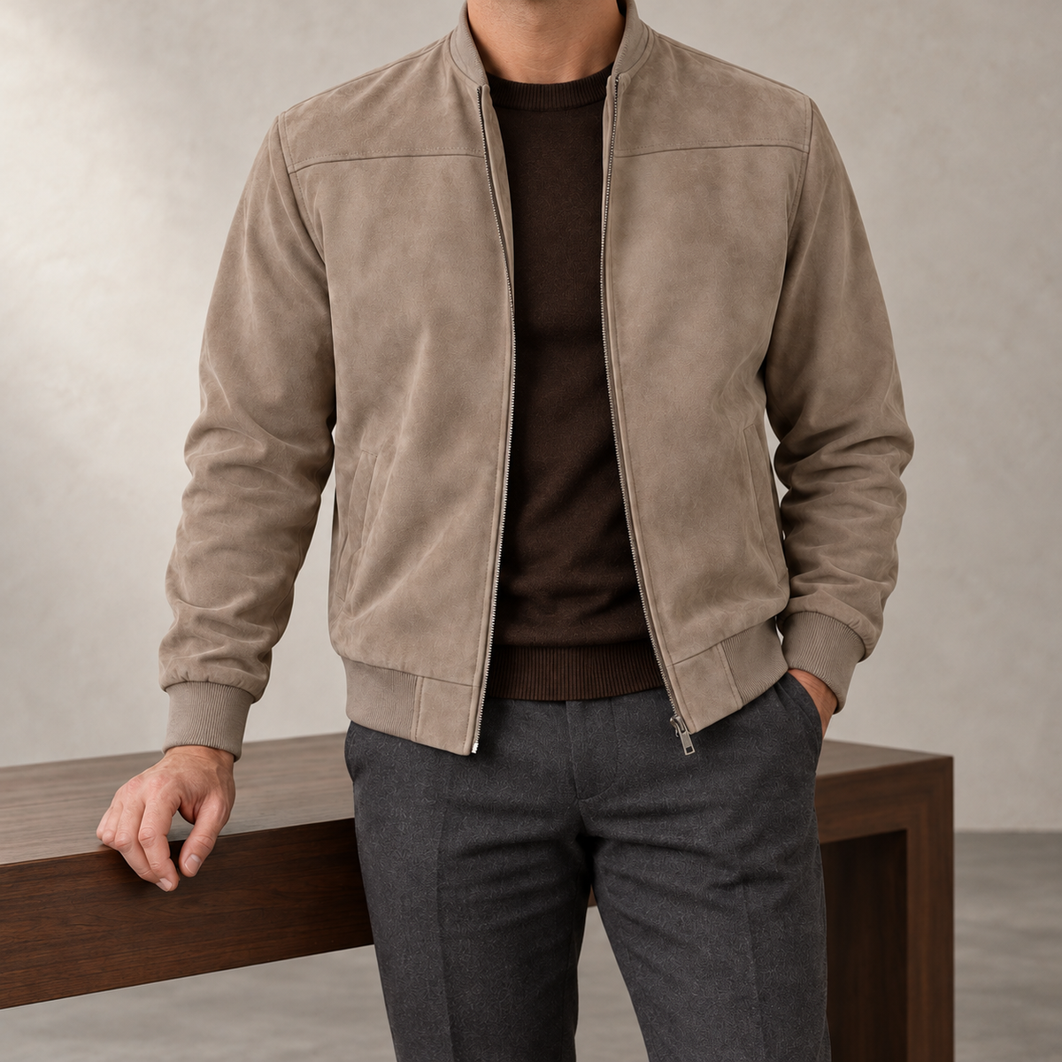 Redford Suede Bomber