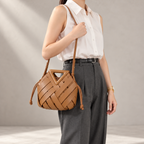 Rosette Woven Bag